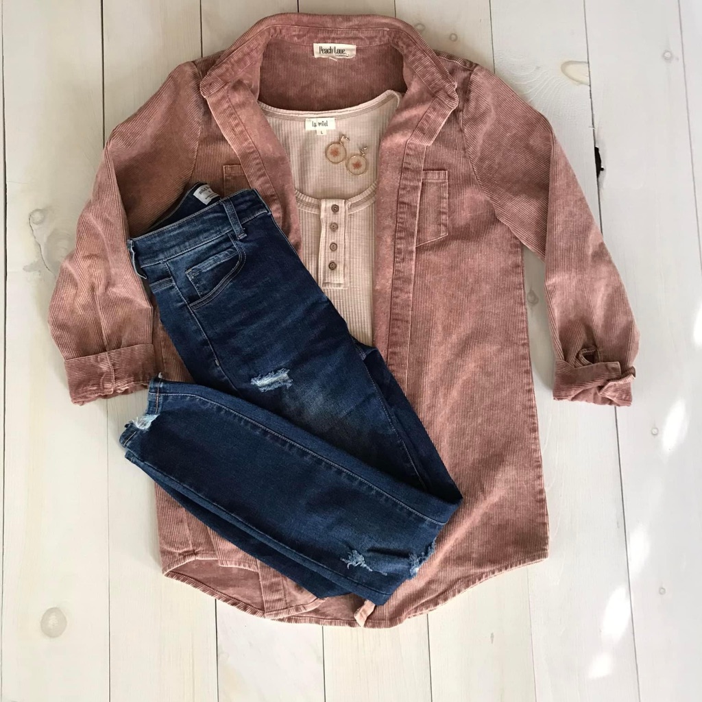 Ribbed Shacket